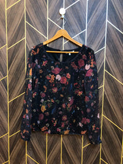 Western Top Chiffon – Small Size (Chest: 18, Length: 25  )