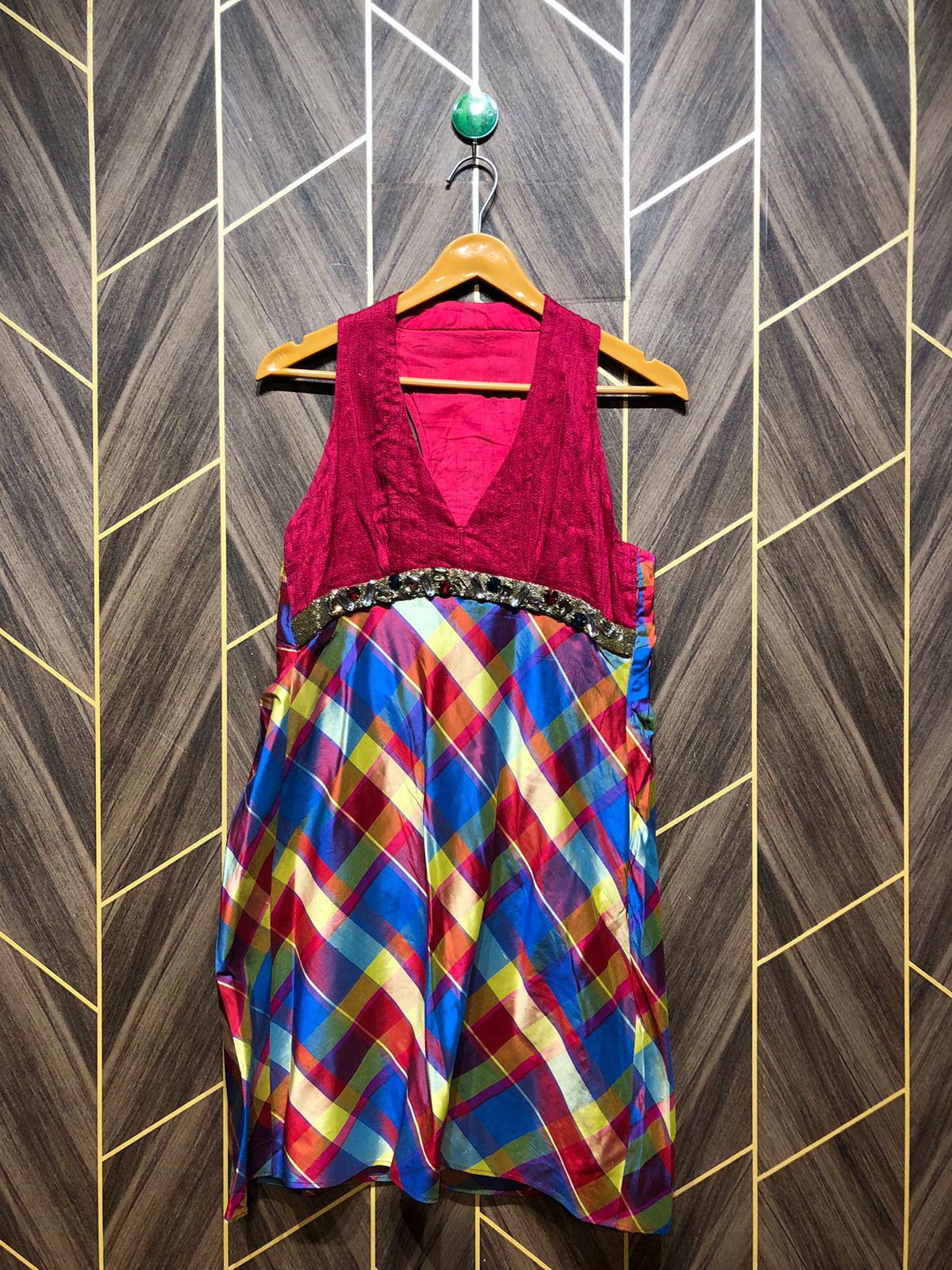 Mini Dress Silk Small Size Chest 18 Length 35