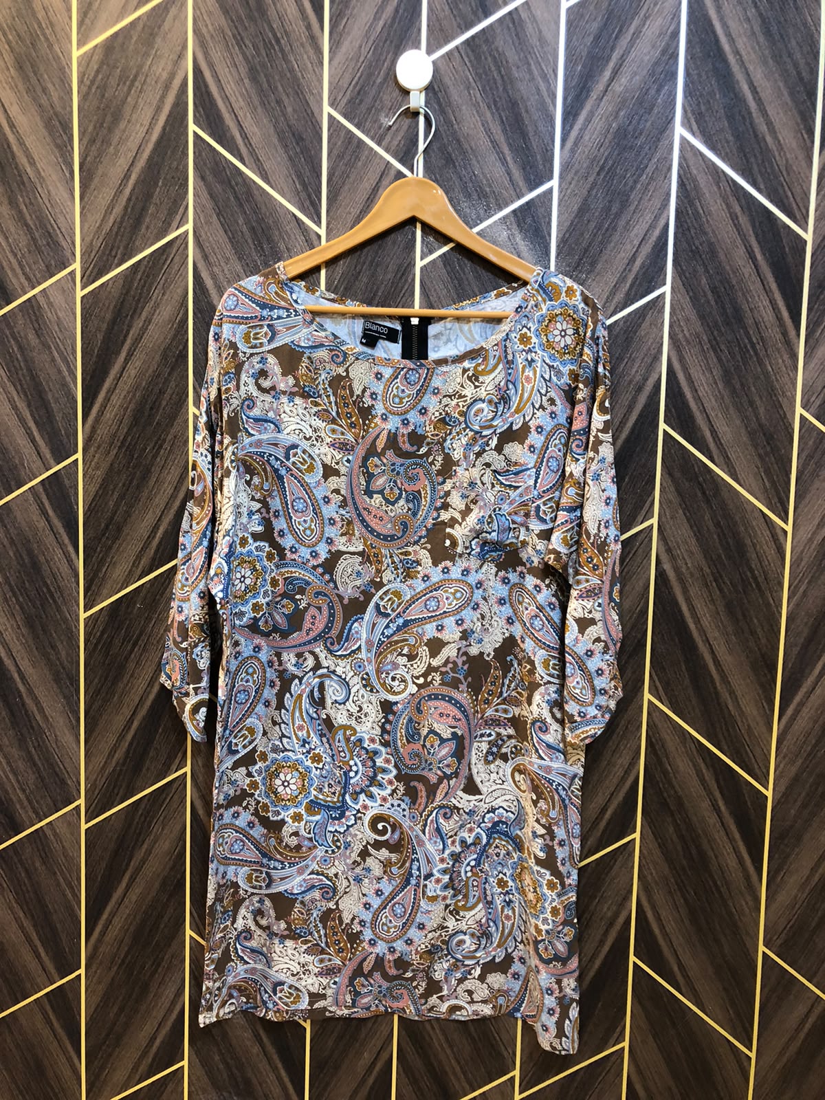 Women Long Shirt Linen Medium | Chest 19 | Length 35  baggy