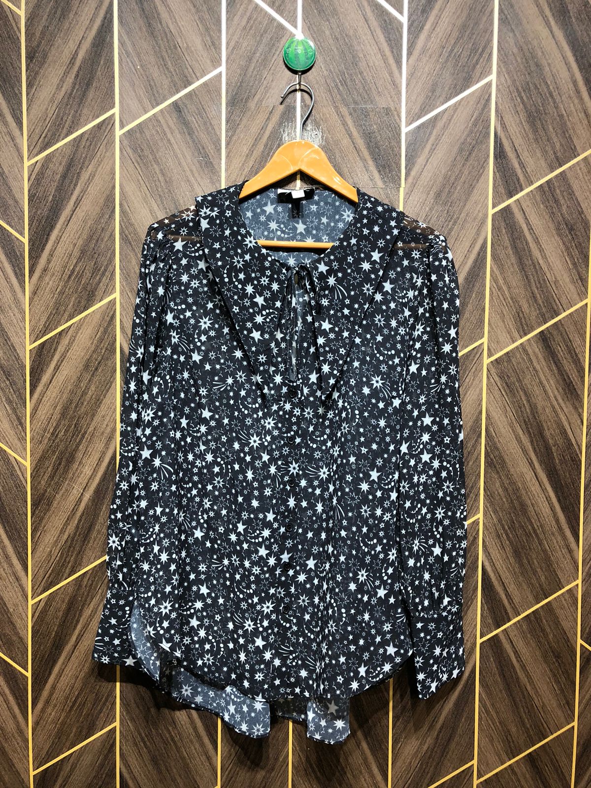 Western Top Chiffon (See Through) – X-Large Size (Chest: 23, Length: 29  )