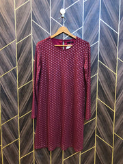 Women Long Shirt Jersey Small | Chest 18 | Length 34