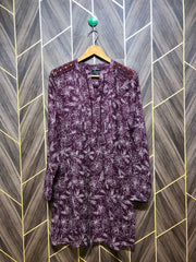 Women Long Shirt Silk X Large | Chest 21 | Length 36