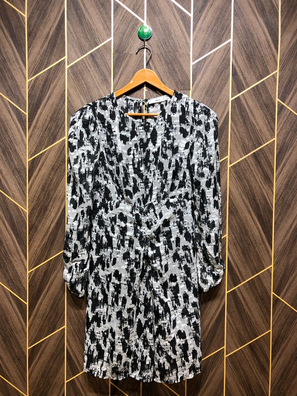 Women Long Shirt Chiffon Small | Chest 18 | Length 36