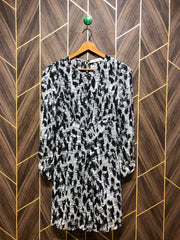 Women Long Shirt Chiffon Small | Chest 18 | Length 36