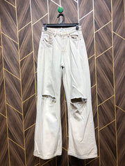 Women Wide Leg Jeans Small Size High Waist 26 Length 42