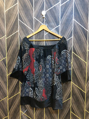 Western Top Chiffon (See Through) – Large Size (Chest: 21 , Length: 28 )