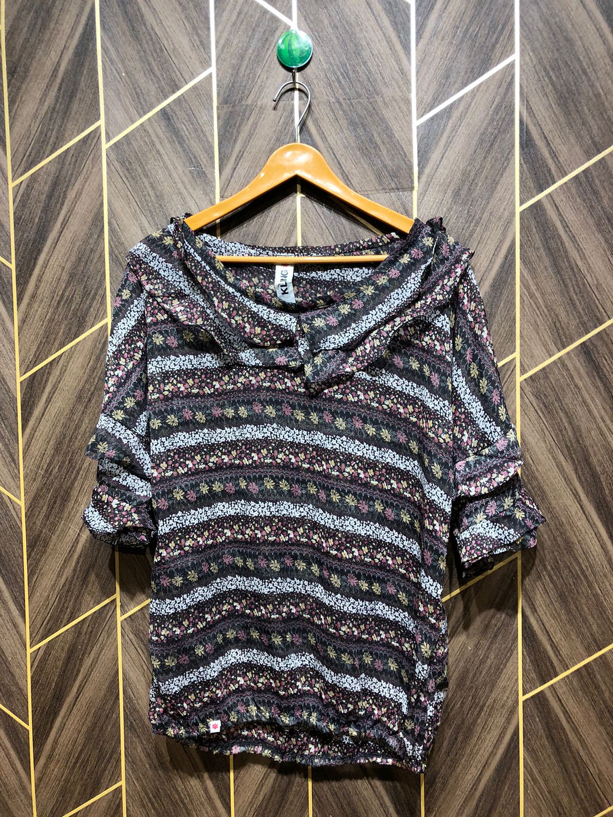 Western Top Chiffon (See Through) – X-Large Size (Chest: 21, Length: 27 )