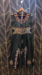 Western Long Maxi  dress Silk Medium | Size | Chest 19 | Length 51