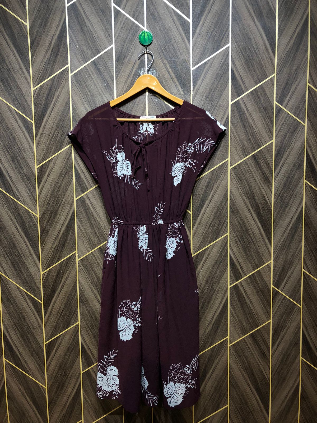 Mini Dress  see through Chiffon Small Size Chest 18 Length 40