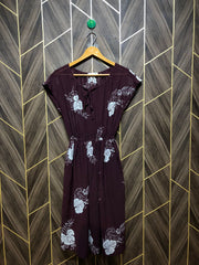 Mini Dress  see through Chiffon Small Size Chest 18 Length 40