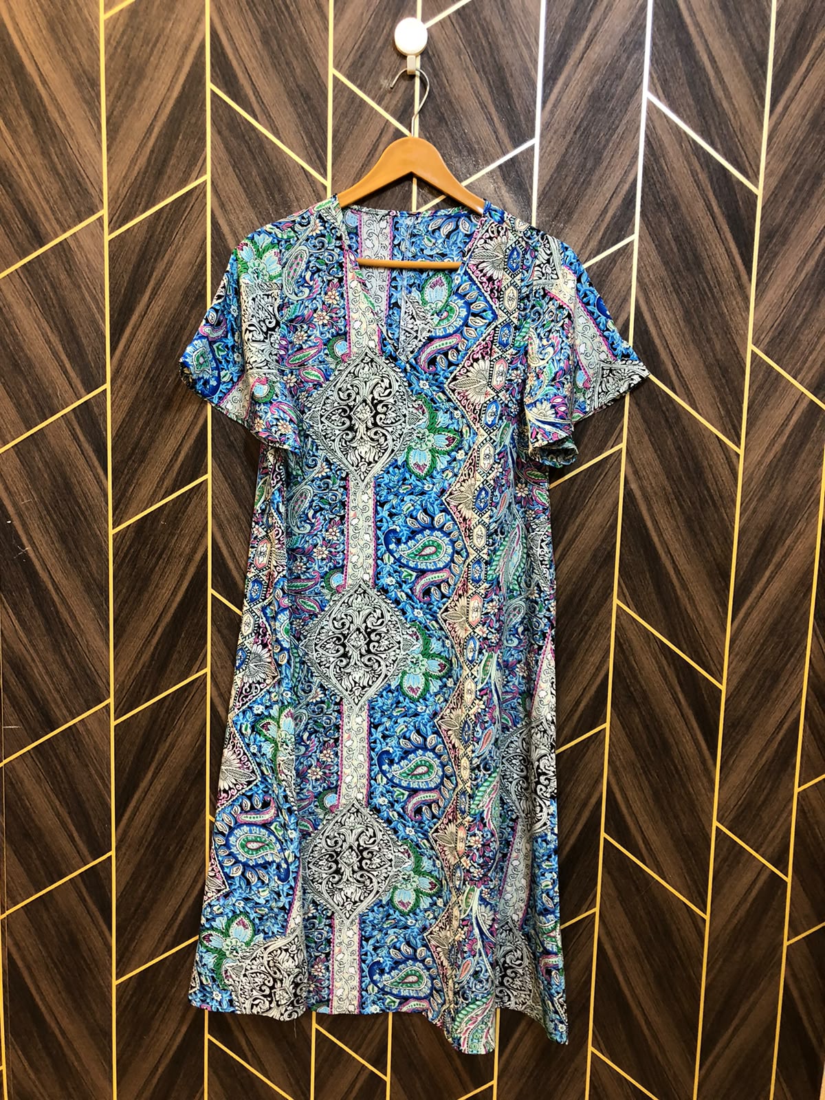 Women Long Shirt Chiffon Small | Chest 18 | Length 43