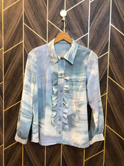 Western Top Chiffon – Large Size (Chest: 21 , Length: 25 )