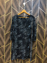 Women Long Shirt Silk 1XL | Chest 23 | Length 36