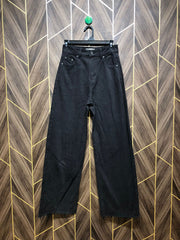 Women Wide Leg Jeans Medium Size High Waist 28 Length 43