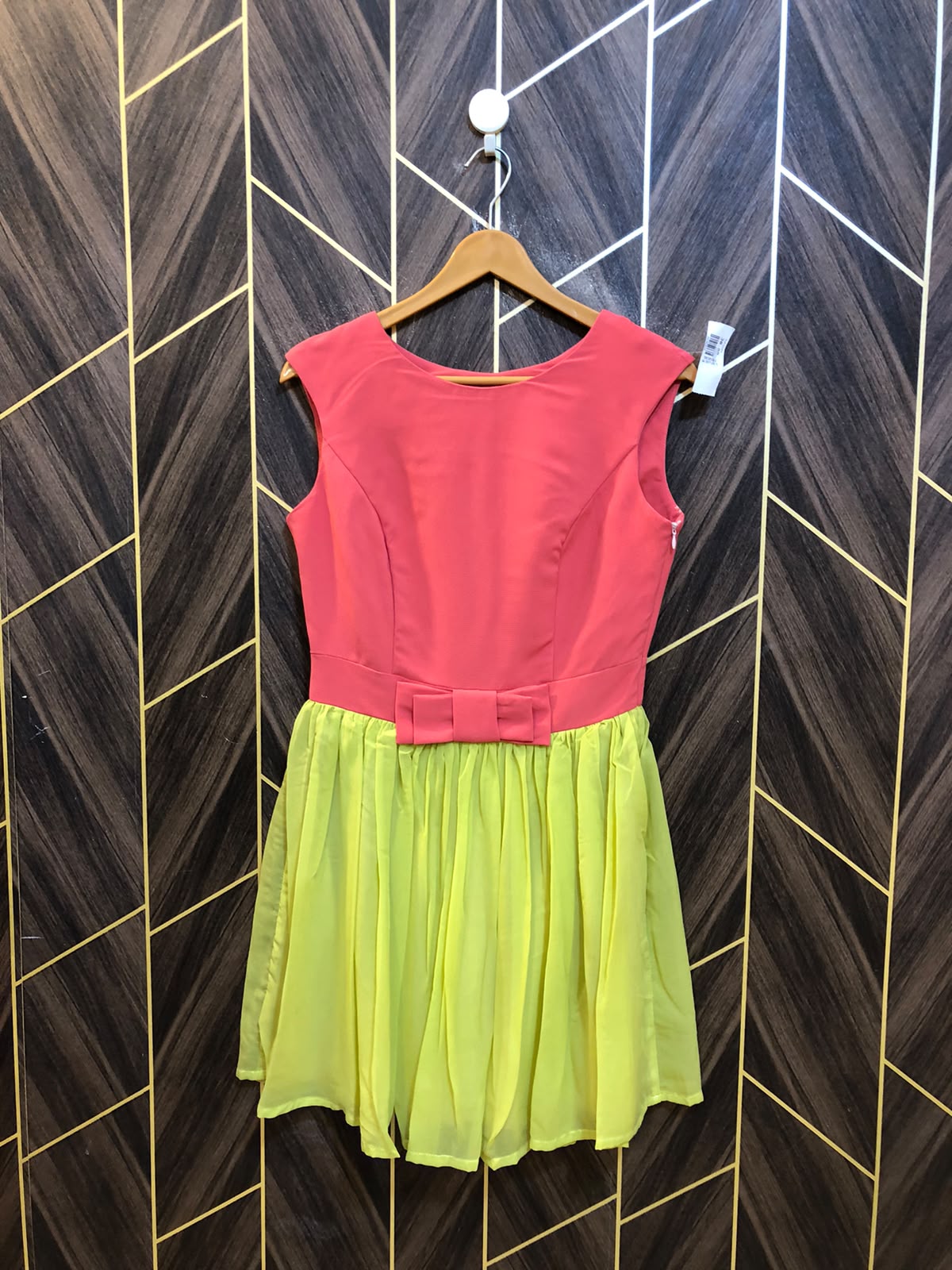 Mini Dress Chiffon Small Size Chest 18 Length 36