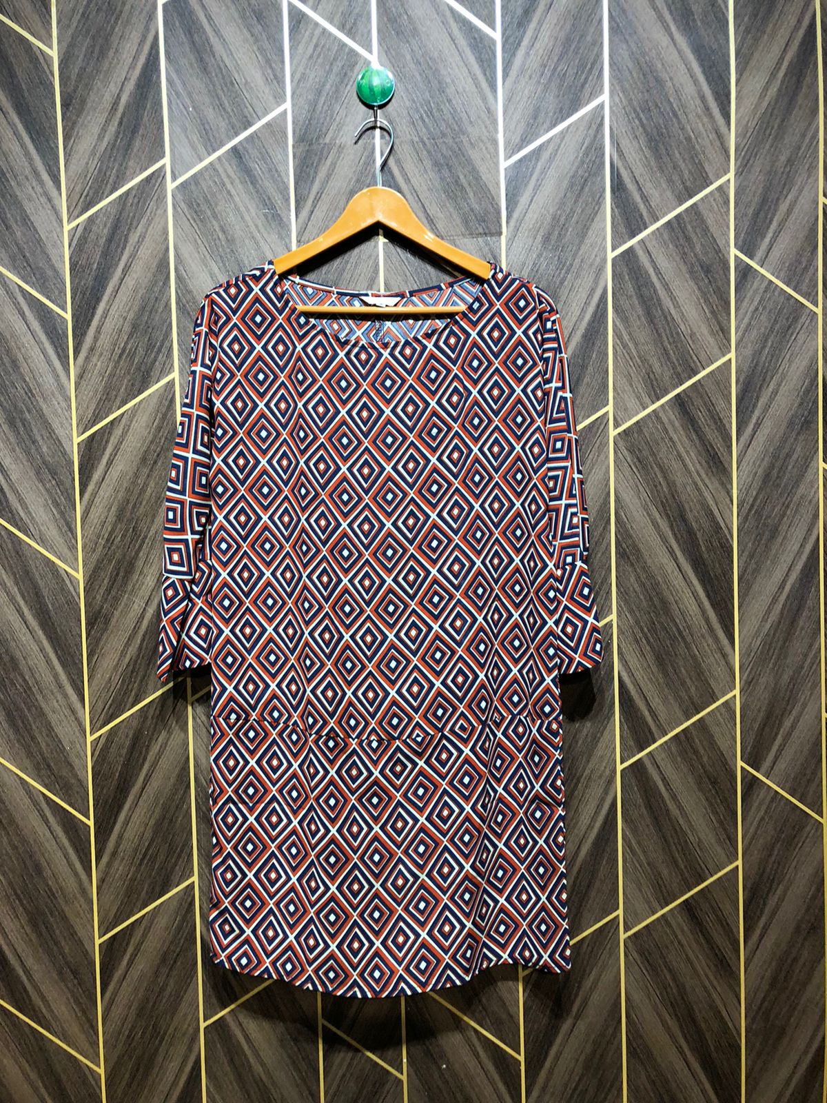 Women Long Shirt Chiffon Medium | Chest 19 | Length 34