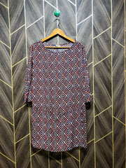 Women Long Shirt Chiffon Medium | Chest 19 | Length 34