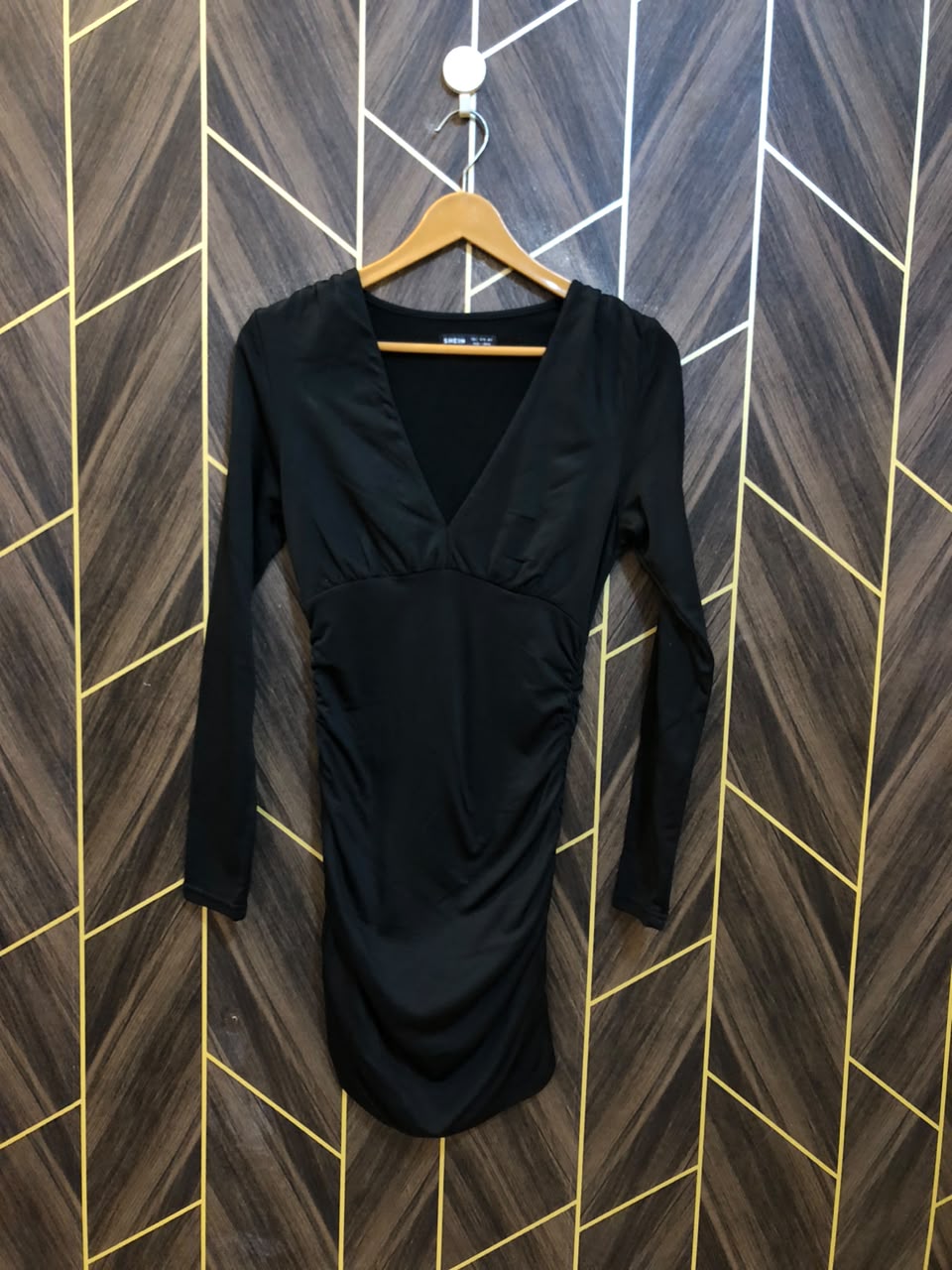Mini Dress Jersey  body fitted wool Small Size Chest 18 Length 34