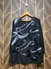 Western Top Chiffon (See Through) – X-Large Size (Chest: 21, Length: 29  )
