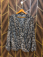 Western Top   baggy  Chiffon – 1XL Size (Chest: 23, Length: 27 )