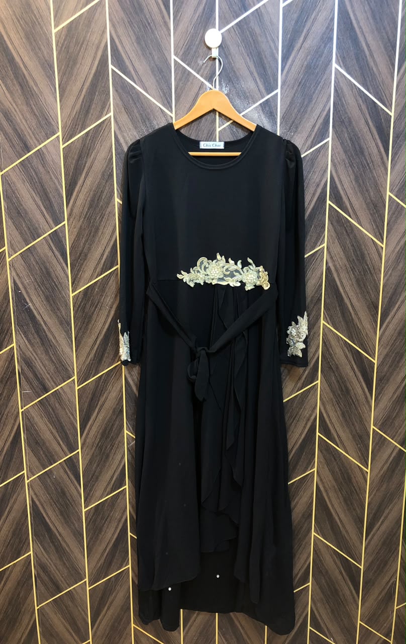 Western Long Maxi Chiffon jersey  Medium | Size | Chest 19 | Length 54