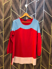 Western Top Chiffon – Large Size (Chest: 21  , Length: 31)