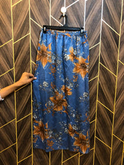 Women Silk Cord Set baggy | Shirt Chest 19 | Shirt Length 38  | Skirt Waist 30 | Skirt Length 38
