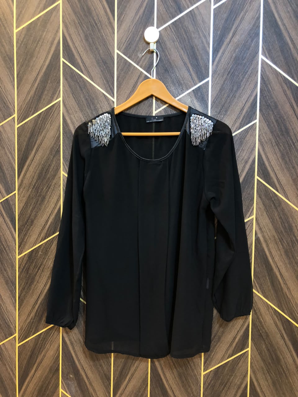 Western Top Chiffon (See Through) – Small Size (Chest: 18, Length: 27 )