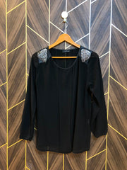 Western Top Chiffon (See Through) – Small Size (Chest: 18, Length: 27 )