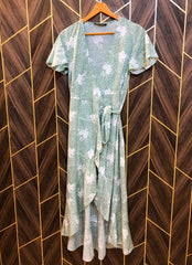 Western Long Maxi Chiffon Small | Size | Chest 18 | Length 55