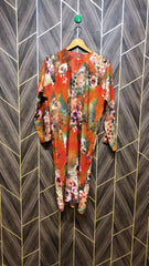 Silk Cordset – Small (Shirt Chest 18, Length 42| Skirt Waist 26 to 28  , Length 40 )