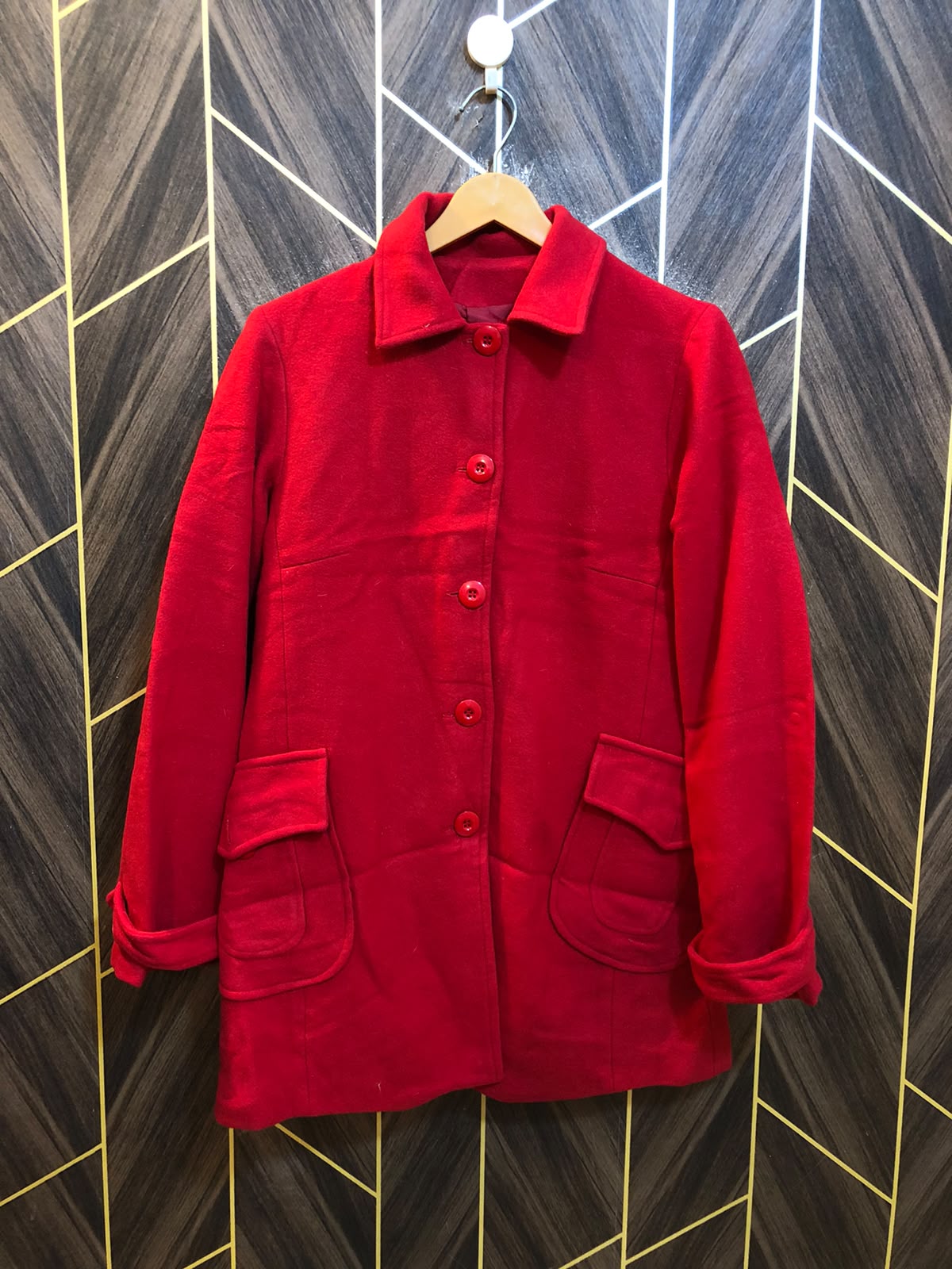 Women Wool Coat Medium | Size | Chest 19 | Length 31