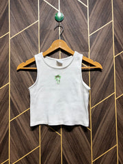 trendy jersey crop top x small