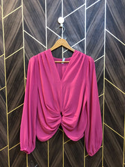 Western Top Chiffon – Large Size (Chest: 20, Length: 23 )