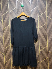 Women Long Shirt Linen Small | Chest 18 | Length 35