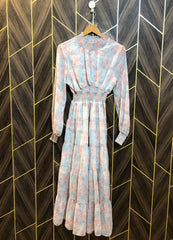 Western Long Maxi Chiffon X S mall | Size | Chest 17 | Length 49
