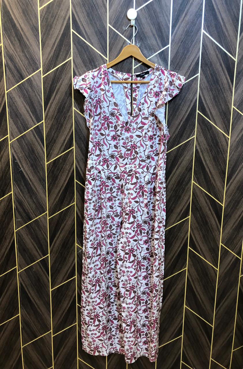 Western Long Maxi Chiffon Small | Size | Chest 18 | Length 54