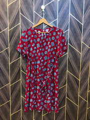 Women Long Shirt Chiffon 1XL | Chest 23 | Length 39