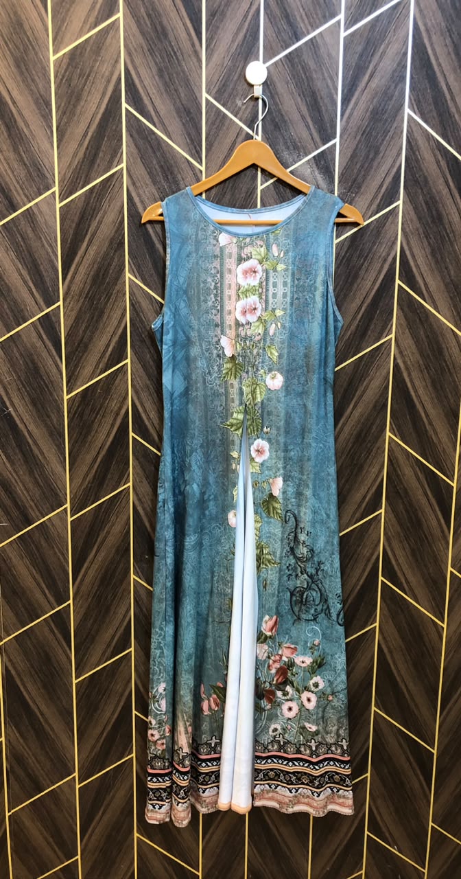 Western Long Maxi Net Jersey Medium | Size | Chest 19 | Length 53