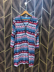 Women Long Shirt Linen Large | Chest 20 | Length 36