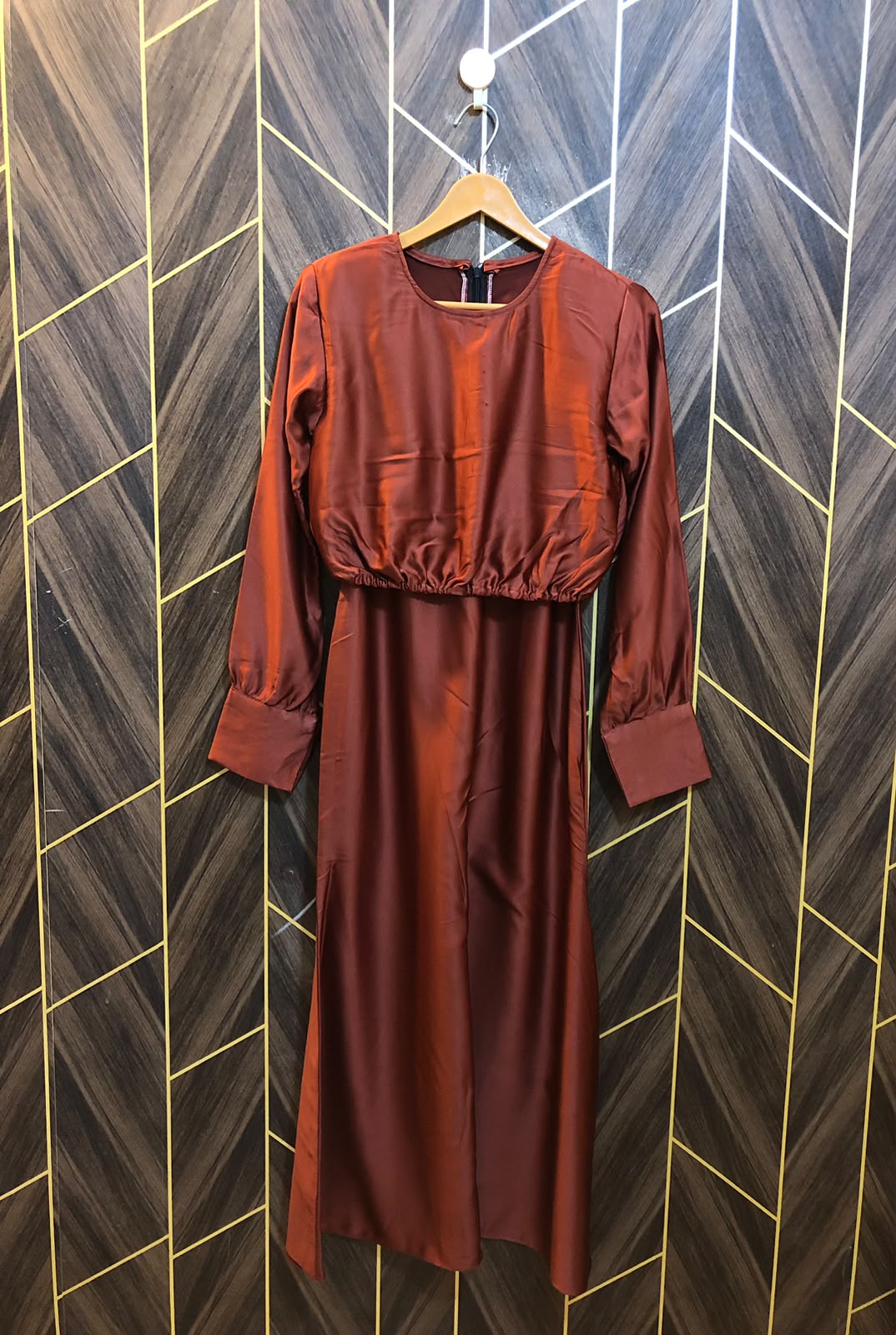 Western Long Maxi Silk Small | Size | Chest 18 | Length 50