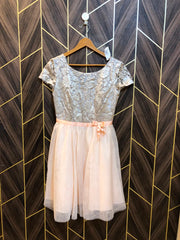 Mini Dress Silk Net  X Small Size Chest 17 Length 39