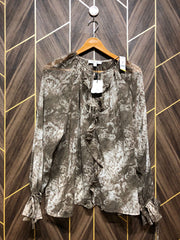 Western Top Chiffon (See Through) – X-Large Size (Chest: 22 , Length: 26 )