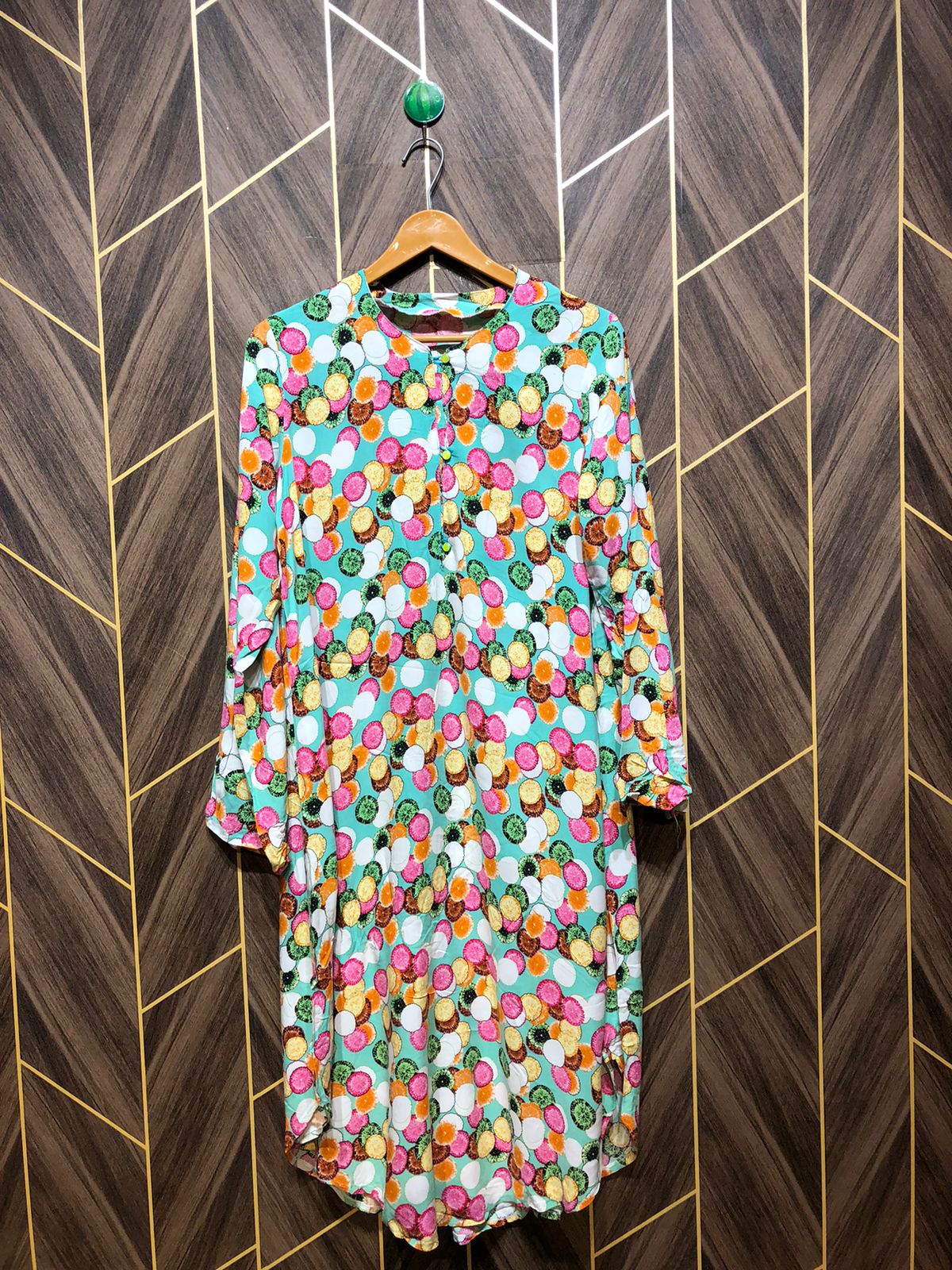 Women Long Shirt Linen X Large | Chest 21 | Length 44