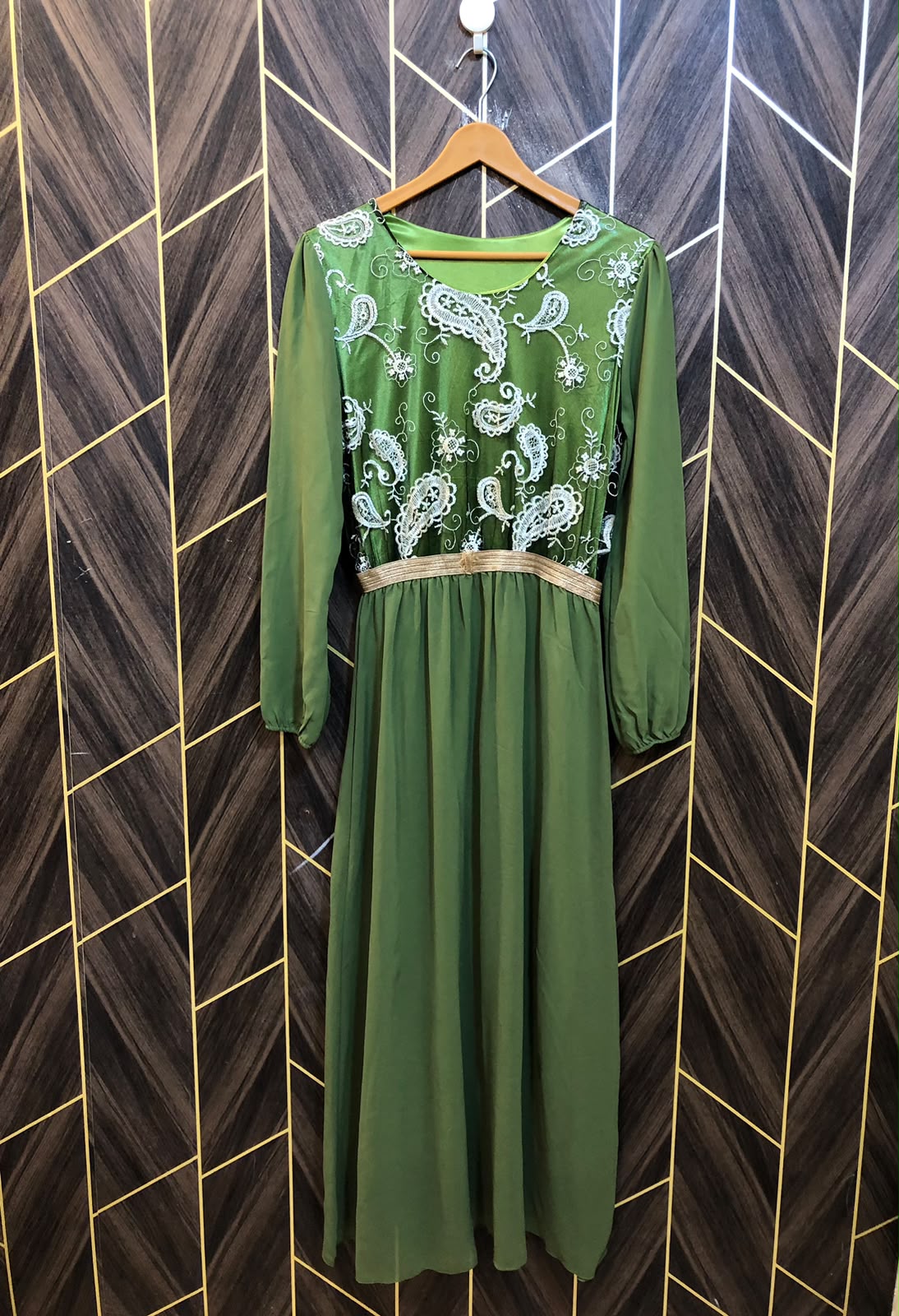 Western Long Maxi Silk chiffon  Small | Size | Chest 18 | Length 55
