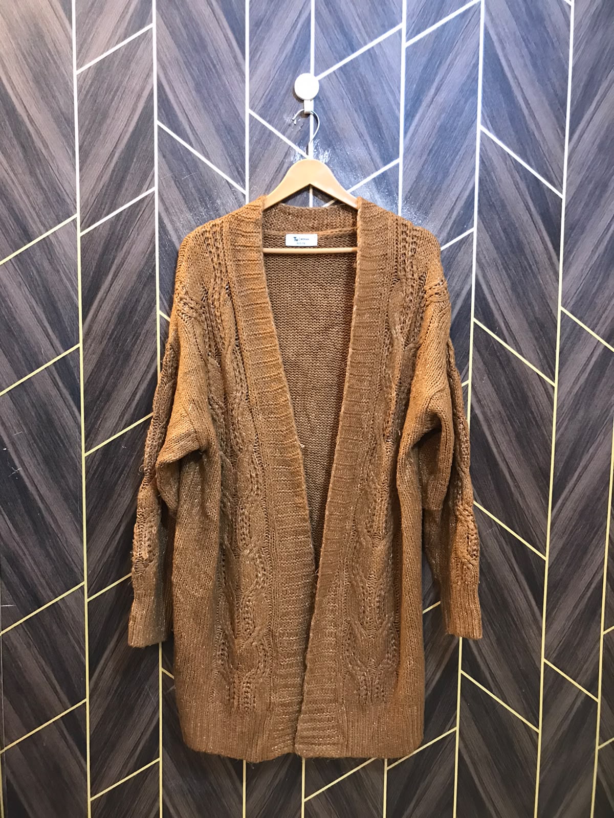Women Wool Cardigan Sweater Large | Size | Chest 21 | Length 38 baggy