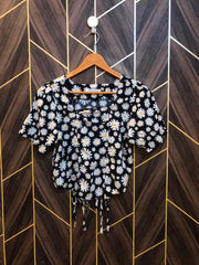 Trendy Chiffon CropTop Size Medium