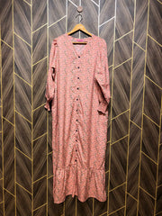 Western Long Maxi Chiffon 2xl| Size | Chest 23  | Length 54