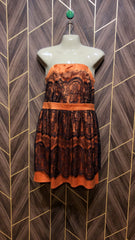 Mini Dress  Net  Silk Small Size Chest 16  Length 28