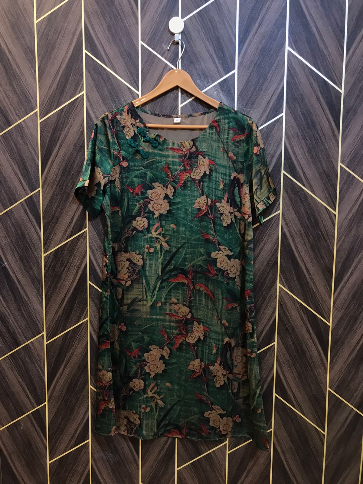 Mini Dress Silk Medium Size Chest 19 Length 37